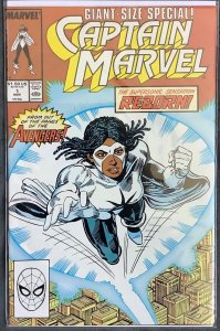 CAPTAIN MARVEL #1 Giant-Size Special 1st Solo Monica Rambeau! (Marvel 1989)