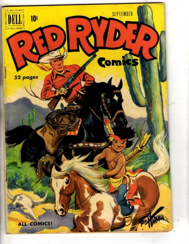 Red Ryder Comics # 86 FN 1950 Dell Golden Age Comic Book Fred Harman Cover J314