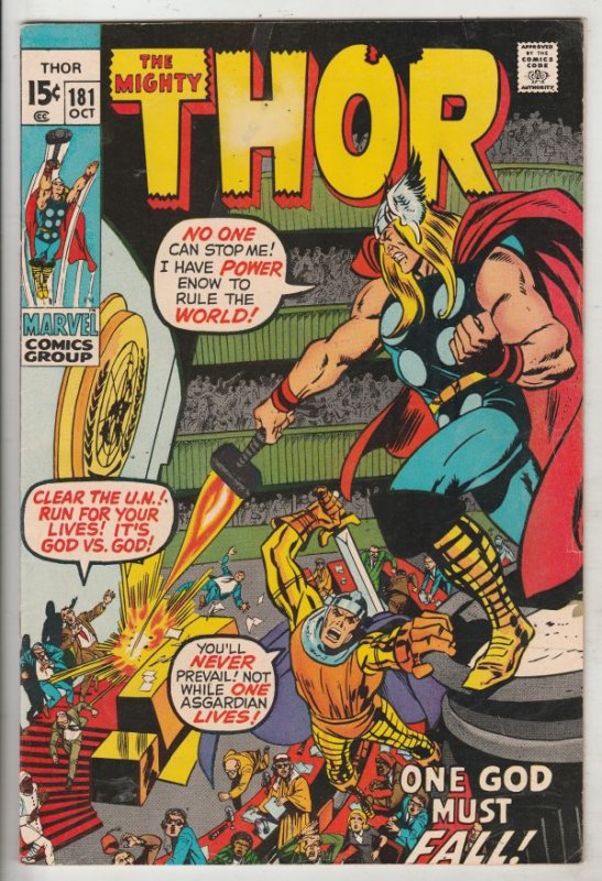 Thor, the Mighty #181 (Oct-70) VF+ High-Grade Thor