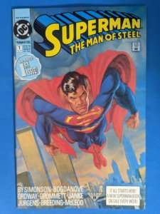Superman Man of Steel #1 NM- DC Comics C20 