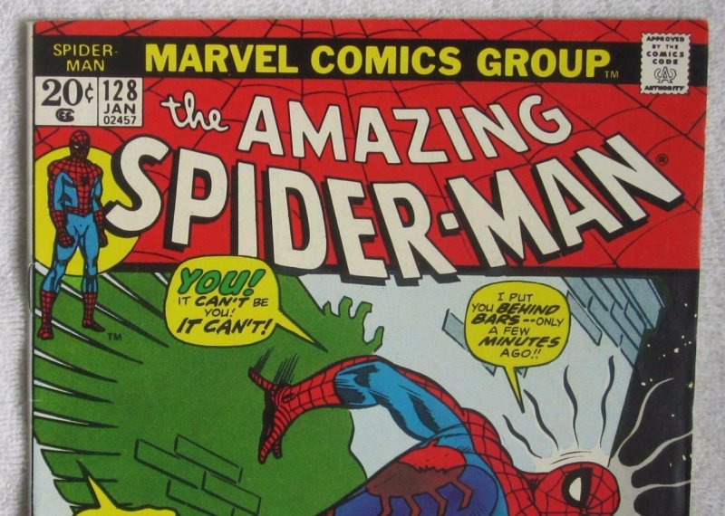 The Amazing Spider-Man #128 (Jan 1974, Marvel) Romita art VF- 7.5