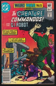 Weird War Tales #115 6.5 FN+ DC Comic - Sep 1982