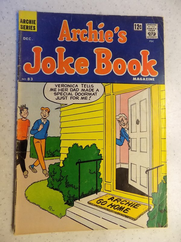 ARCHIE'S JOKE BOOK # 83 ARCHIE JUGHEAD VERONICA BETTY RIVERDALE CARTOON