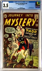 Journey Into Mystery 84 Cgc 3.5 Ow/w Pages 1st Jane Foster Marvel Comics