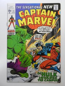 Captain Marvel #21 (1970) VF- Condition!
