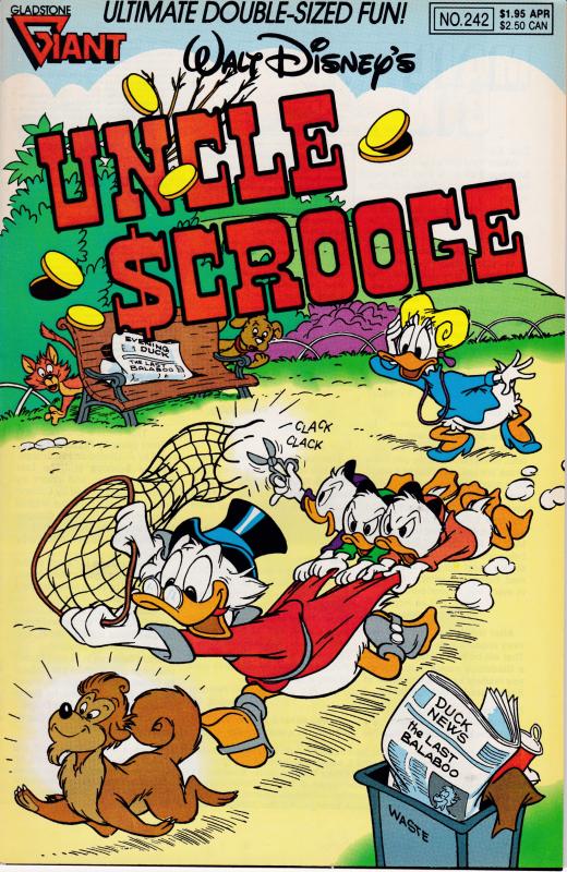 Walt Disney's Uncle Scrooge  April .1990 No.242 The Last Balaboo F/VF