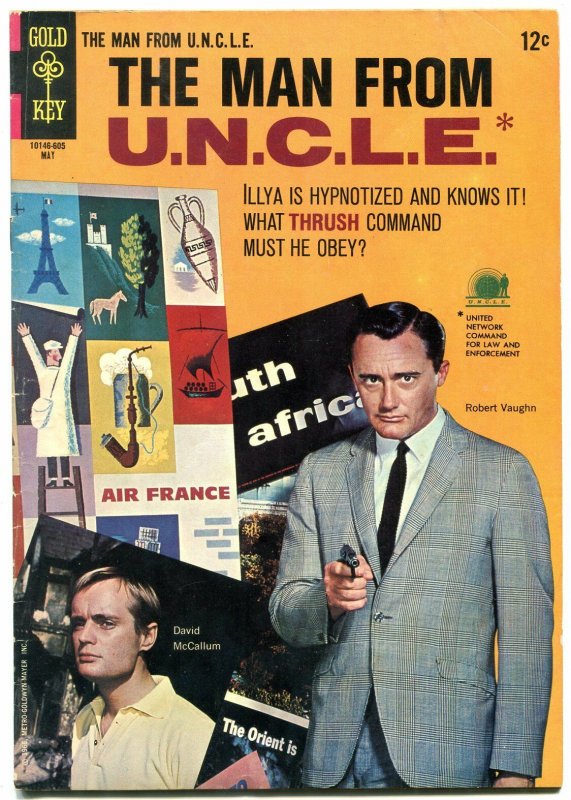 MAN FROM U.N.C.L.E. #6 1966-Robert Vaughn & David McCallum photo cover FN