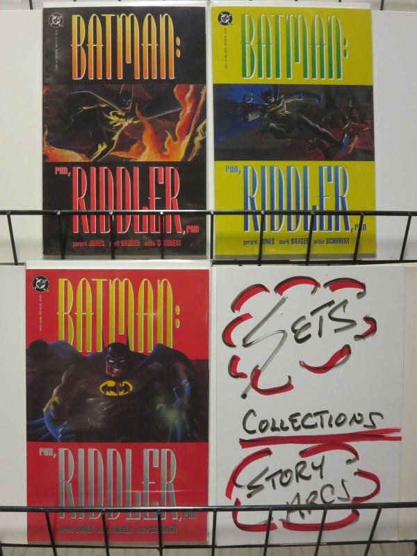 BATMAN RUN RIDDLER RUN (1992) 1-3  Complete Series!