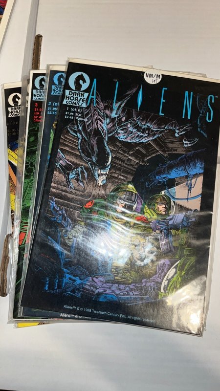 Aliens (1988 Dark Horse) Lot, Complete Series Set w/#s 1-6, 1st Prints