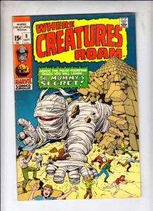 Where Creatures Roam #8 (Sep-71) FN/VF Mid-High-Grade The Mummy