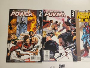 3 Marvel Comics #4 Ultimate Iron Man II + #2 3 Ultimate Power 53 TJ16