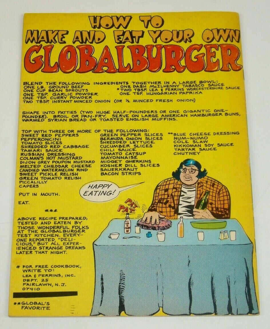 Tales From the Fridge 1 VG (1st) extremely rare cozmic comics edition