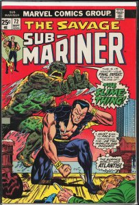 Sub-Mariner #72 (1974) Namor the Sub-Mariner
