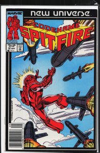 Codename: Spitfire #12 Newsstand Edition (1987) Spitfire