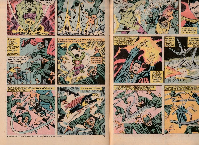 Defenders(vol. 1) # 22 Daredevil, Yellowjacket, Hellstrom, Cage !