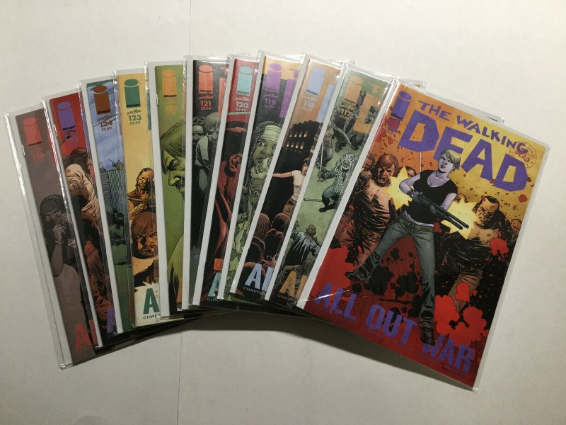 Walking Dead 116-125 Lot Run Set Near Mint Nm Image