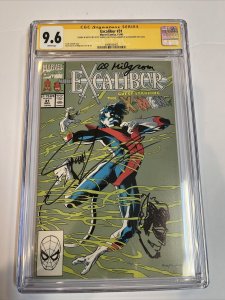 Excalibur (1990) # 31 (CGC 9.6 SS WP) Signed Scott Lodbell (sketch)  & Milgrom