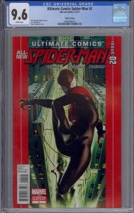 ULTIMATE COMICS SPIDER-MAN #2 CGC 9.6 MILES MORALES HTF 3RD THIRD PRINTING