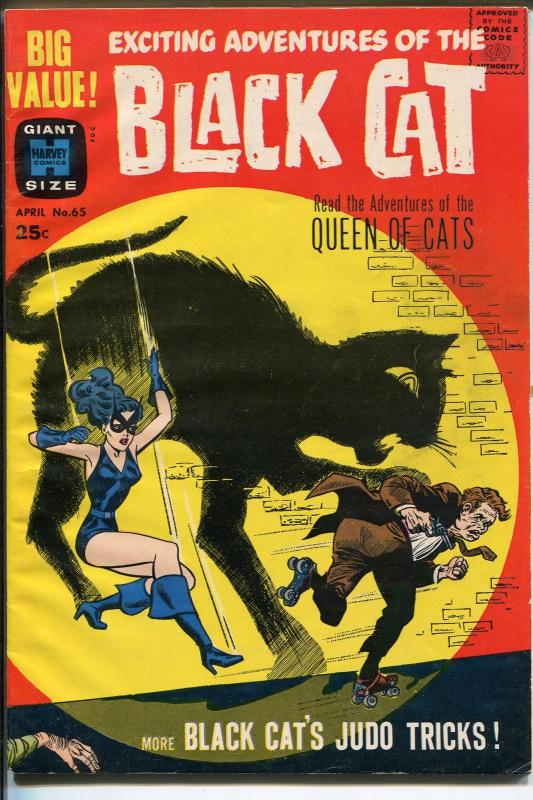 BLACK CAT-#65-1963-HARVEY-FINAL GIANT SIZE ISSUE-SPICY SUPER HEROINE-vf minus