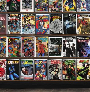 Huge Lot 140+ Comics with Adventures Of Superman, Superman, Atomika & More!