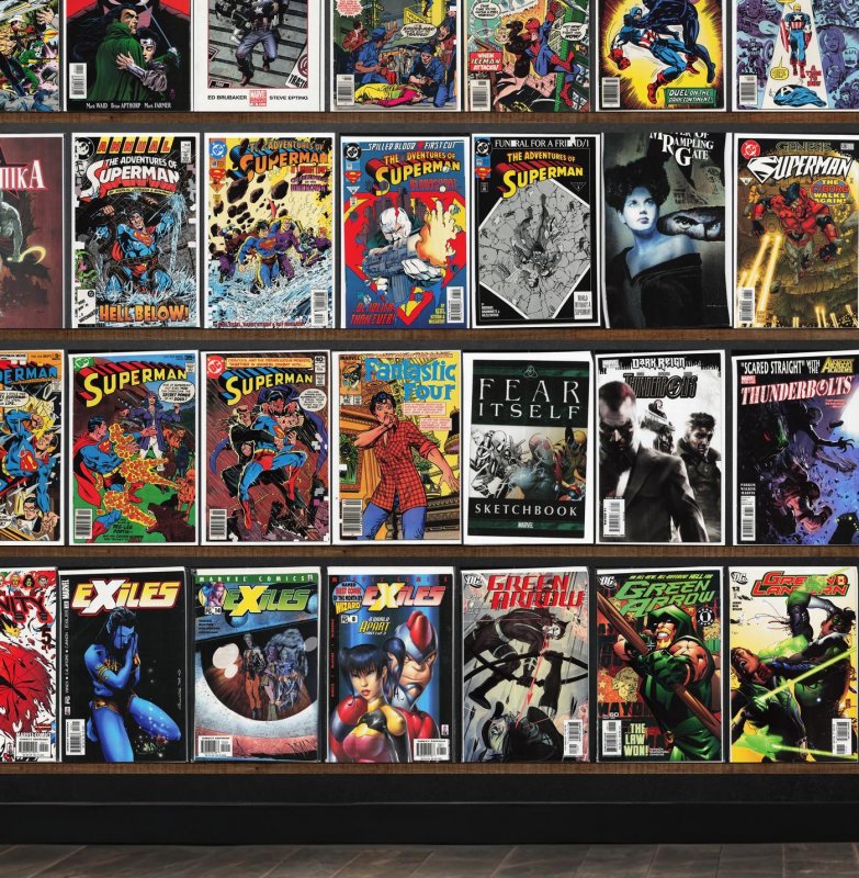 Huge Lot 140+ Comics with Adventures Of Superman, Superman, Atomika & More!