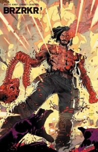 BRZRKR #1 3rd PRINT DAN MORA FOIL COVER NM.