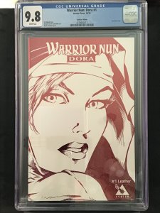 Warrior Nun: Dora #1 9.8 CGC Leather Cvr Red Foil Cvr