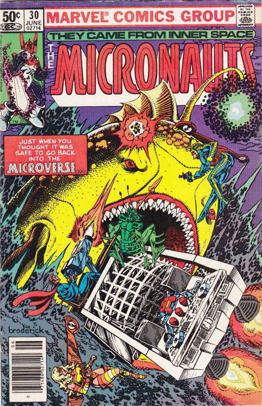 Micronauts (Vol. 1) #30 (Newsstand) VG ; Marvel | low grade comic Bill Mantlo