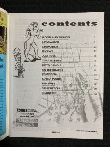 2000 COMICS JOURNAL Magazine #223 FVF 7.0 Alex Ross / Trina Robbins