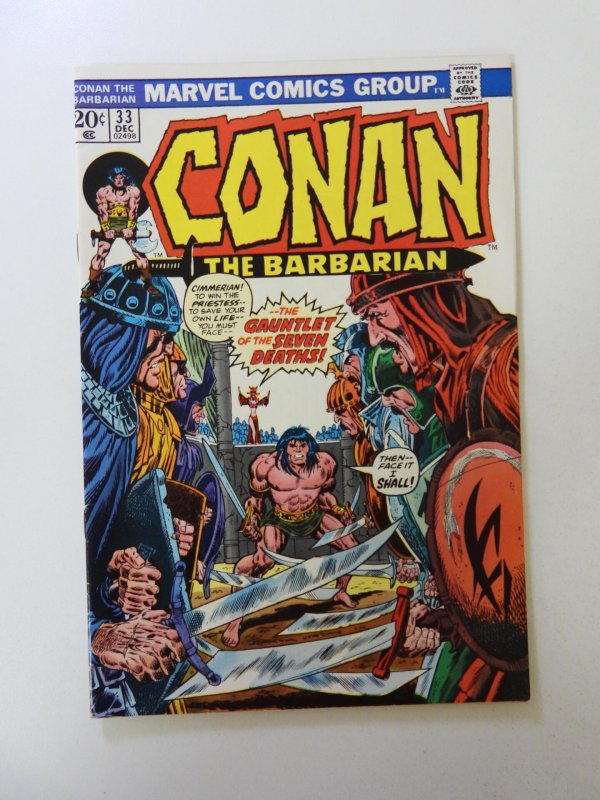 Conan the Barbarian #33 (1973) FN- condition