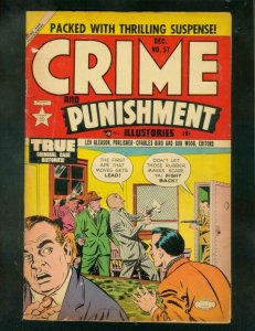 CRIME AND PUNISHMENT #57 1952-CHARLES BIRO-MOTORCYCLE   VG