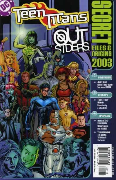 Teen Titans (2003 series) Outsiders Secret Files #1, NM (Stock photo)