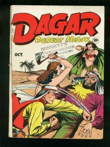 DAGAR DESERT HAWK #20 1948-JACK KAMEN-GOOD GIRL ART-VG 