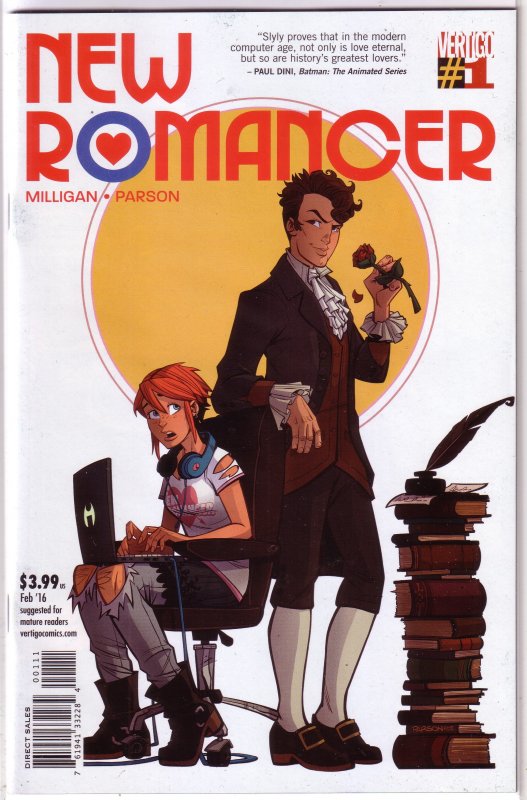 New Romancer #1,2,4-6 (set of 5) Milligan/Parson, Vertigo, online dating