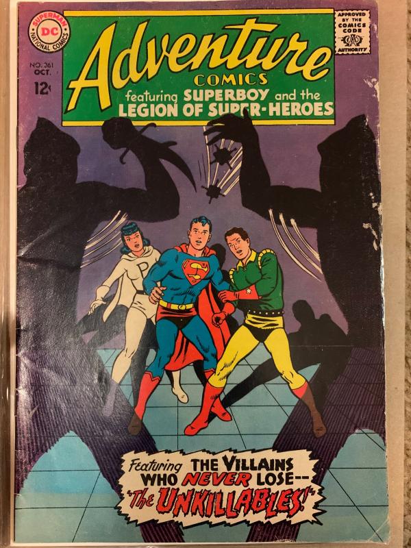 Adventure Comics (1938) 361 Fine+ (6.5)  Legion of Super-Heroes