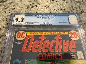 Detective Comics # 433 CGC Graded 9.2 DC Comic Book Batman Robin Batgirl JH13