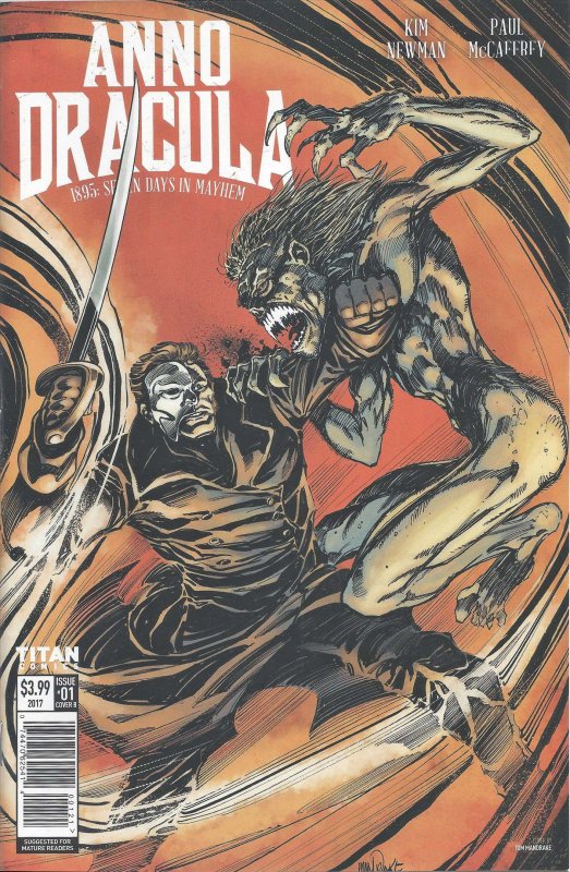 Anno Dracula: 1895 Seven Days in Mayhem #1B VF/NM ; Titan | Tom Mandrake