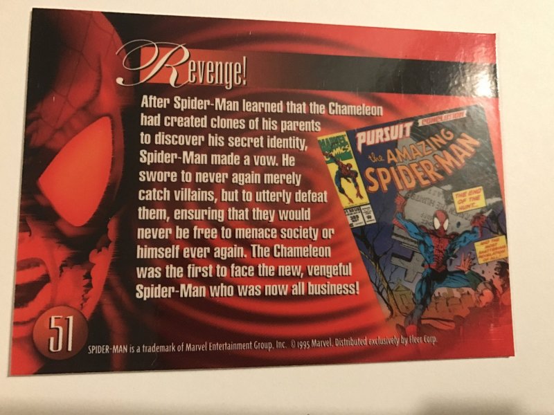 PURSUIT #51 card : Marvel Annual 1995 Flair; NM/M;  base, Spider-Man