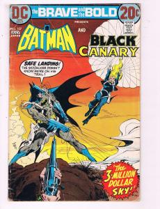 Brave & The Bold # 107 VG/FN DC Comic Book Batman Black Canary Arrow Flash S79