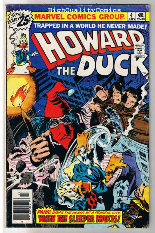 HOWARD THE DUCK #4, VG/FN, Sleeper Awakes,Gerber, 1970, Bronze age