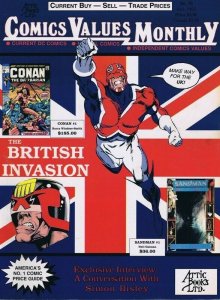 Comic Values Monthly #75 ORIGINAL Vintage 1992 Captain Britain Conan 