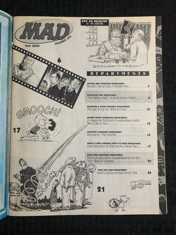 2000 MAD Magazine #393 FN 6.0 Alfred E Neuman / Peanuts / Howard Stern