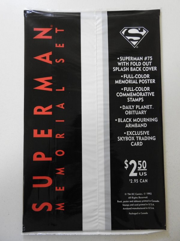 Superman #75 Black Bag Edition (1993) Sealed bag!