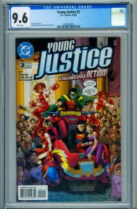 Young Justice #2 CGC 9.6 1998 comic book DC 4330292005