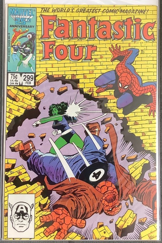 Fantastic Four #299 Direct Edition (1987, Marvel) NM