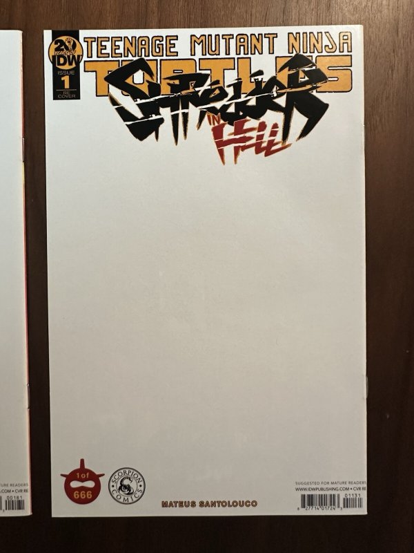 Teenage Mutant Ninja Turtles Shredder In Hell #1 VF-Scorpion Comic A & B Variant