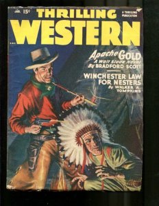 THRILLING WESTERN-1948-JAN-LOUIS L'AMOUR-INDIAN CHIEF ! VG+