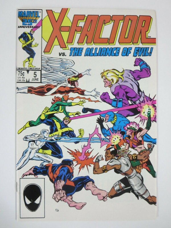 X-FACTOR #5 (Marvel, 6/1986) VERY FINE-NEAR MINT (VF-NM)  1st Apocalypse (cameo)