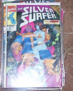 Silver Surfer #56 (Oct 1991, Marvel) thanos infinity gauntlet warlock avengers