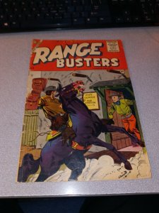 Range Busters #9 Charlton comics 1955 golden age western classic hero comic book